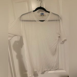 Diane von Furstenberg - NWOT White Ribbon detail T